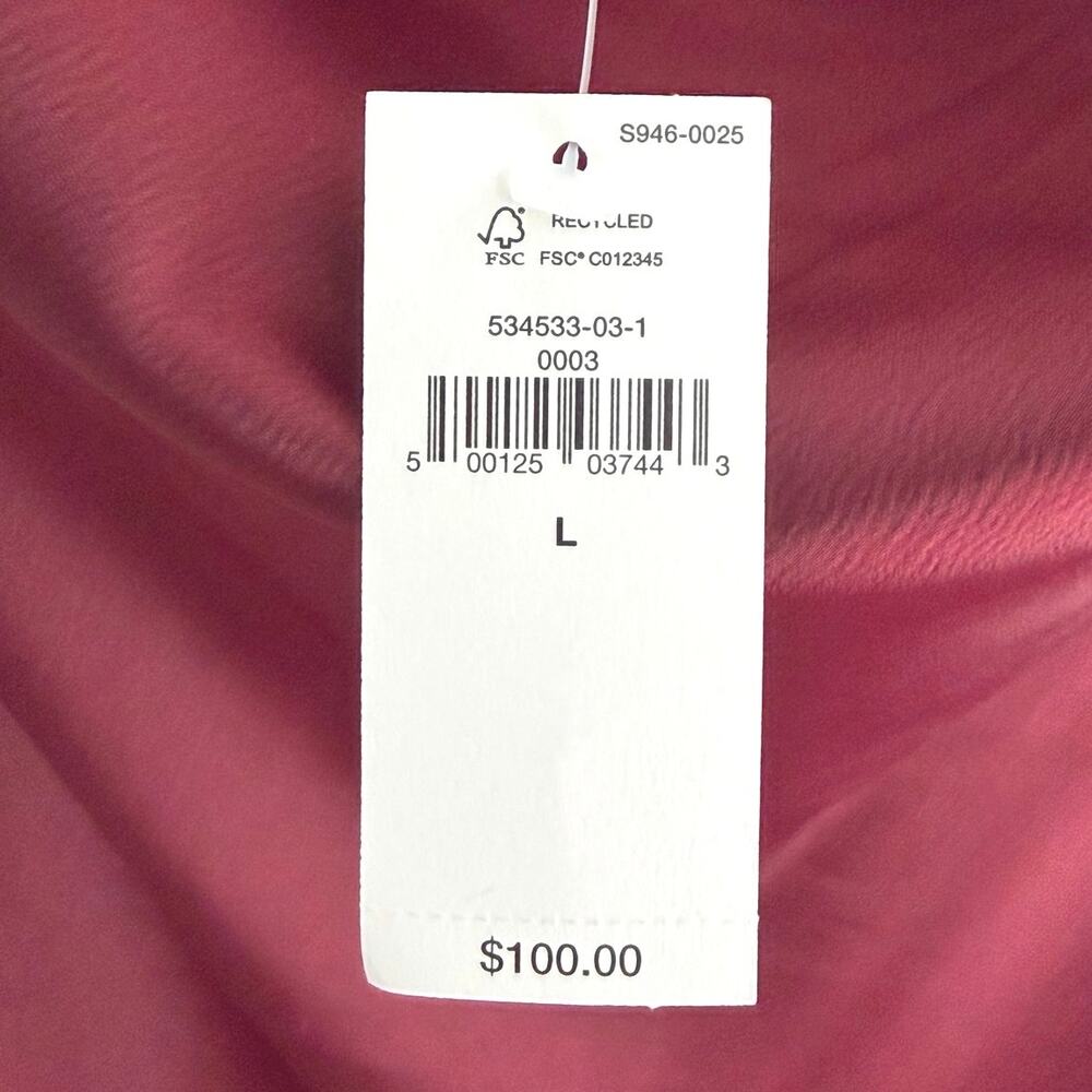 NWT Banana Republic outlet burgundy slip dress size large - Picture 3 of 9